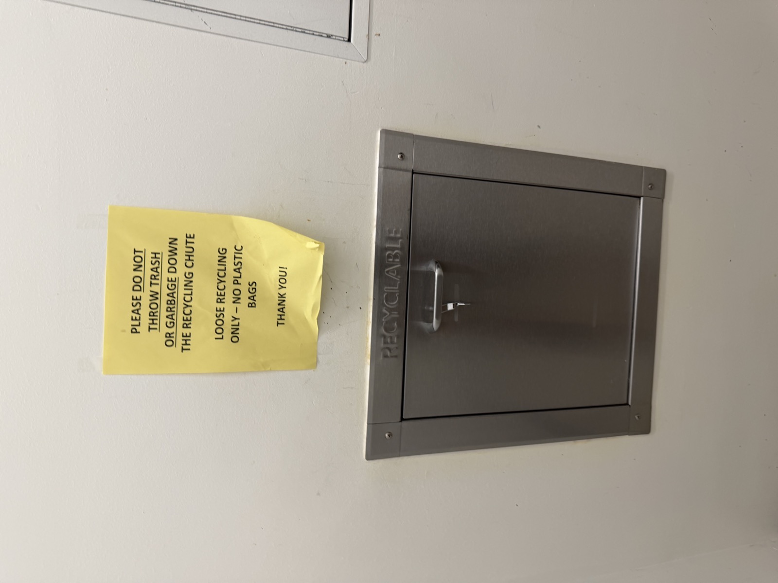 Floor 3 Trash Rooms - Paper Signs